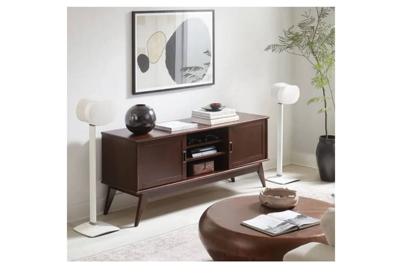 Gulvstander Sanus for Sonos ERA 300 2 Dele Hvid, Fast stativ - Hvid, Fast stativ - Møbler - TV borde & mediemøbler - Mediestativ & vægbeslag