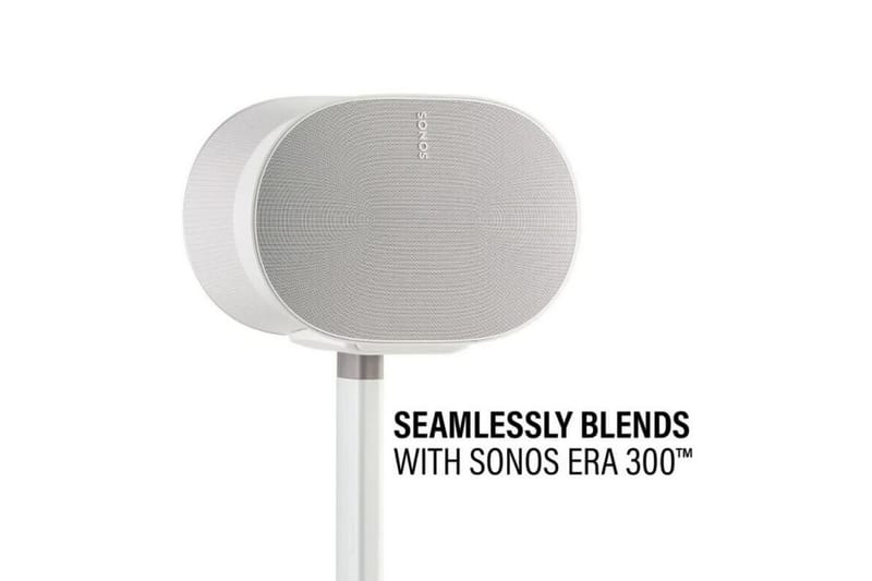 Gulvstander Sanus for Sonos ERA 300 2 Dele Hvid, Fast stativ - Hvid, Fast stativ - Møbler - TV borde & mediemøbler - Mediestativ & vægbeslag