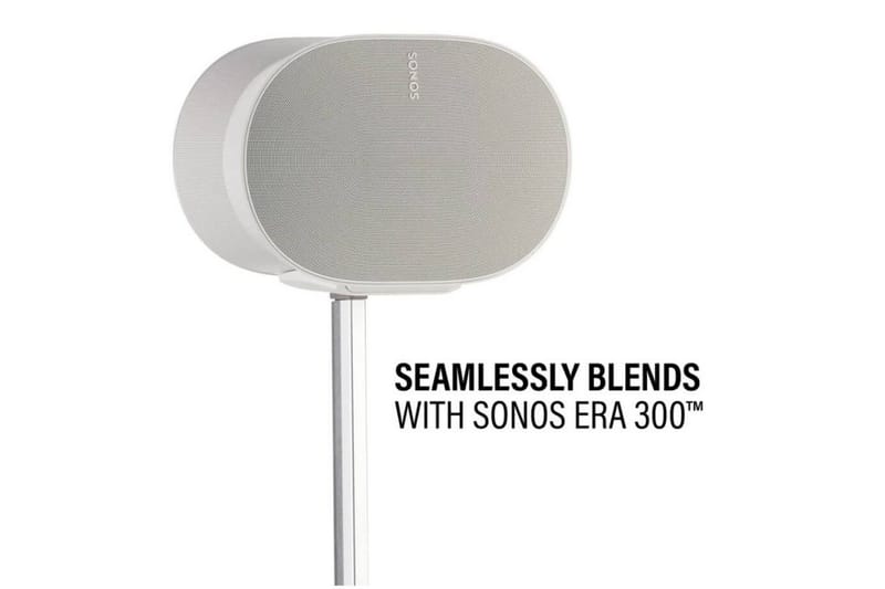 Gulvstander Sanus for Sonos ERA 300 2 Dele Hvid, Justerbart stativ - Hvid, Justerbart stativ - Møbler - TV borde & mediemøbler - Mediestativ & vægbeslag