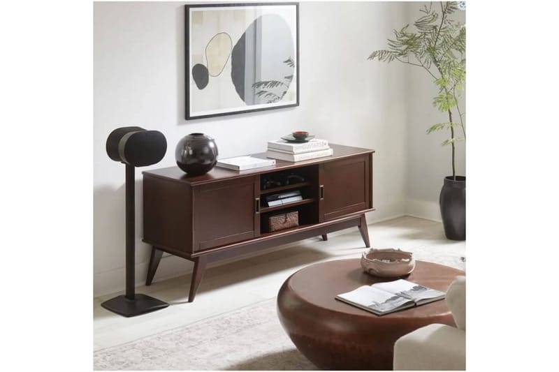 Gulvstander Sanus for Sonos ERA 300 2 Dele Sort, Fast stativ - Sort, Fast stativ - Møbler - TV borde & mediemøbler - Mediestativ & vægbeslag