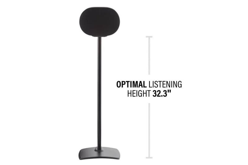 Gulvstander Sanus for Sonos ERA 300 2 Dele Sort, Fast stativ - Sort, Fast stativ - Møbler - TV borde & mediemøbler - Mediestativ & vægbeslag