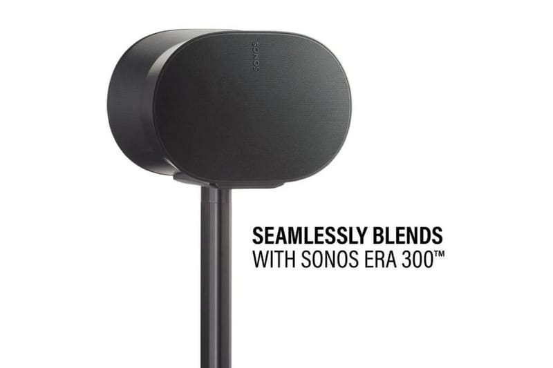 Gulvstander Sanus for Sonos ERA 300 2 Dele Sort, Fast stativ - Sort, Fast stativ - Møbler - TV borde & mediemøbler - Mediestativ & vægbeslag