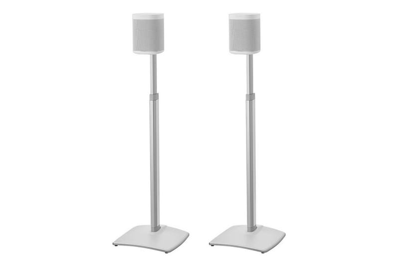 Gulvstander Sanus for Sonos One SL Play:1 og Play:3 2 Dele Hvid, Justerbart stativ - Hvid, Justerbart stativ - Møbler - TV borde & mediemøbler - Mediestativ & vægbeslag