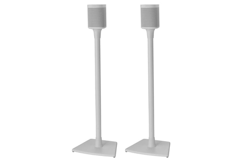 Gulvstander Sanus for Sonos One SL Play:1 og Play:3 2 Dele Hvid, Fast stativ - Hvid, Fast stativ - Møbler - TV borde & mediemøbler - Mediestativ & vægbeslag
