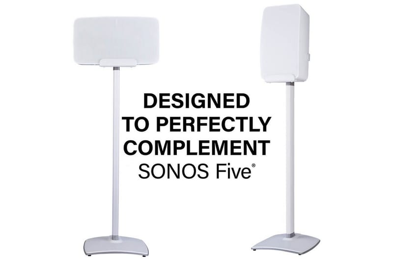 Gulvstander Sanus for Sonos Play:5 Hvid - Hvid - Møbler - TV borde & mediemøbler - Mediestativ & vægbeslag