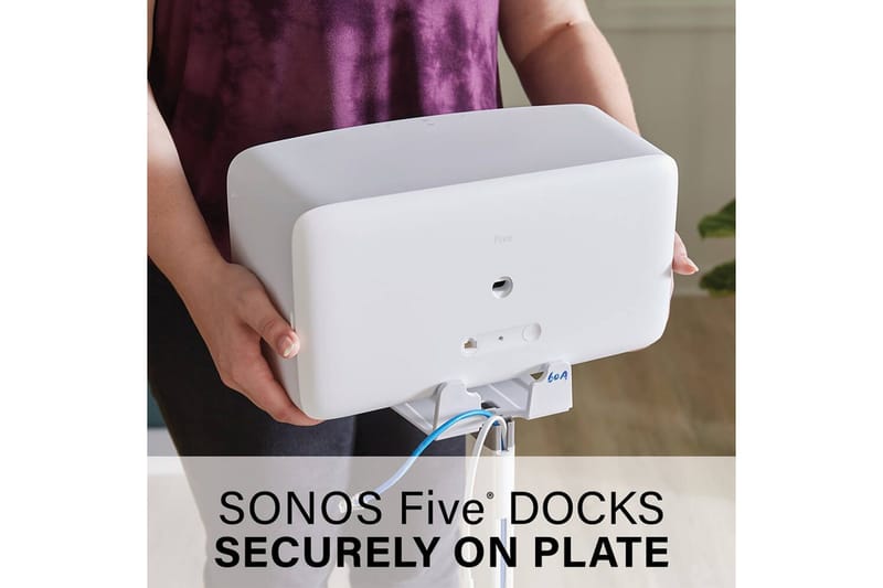 Gulvstander Sanus for Sonos Play:5 Hvid - Hvid - Møbler - TV borde & mediemøbler - Mediestativ & vægbeslag