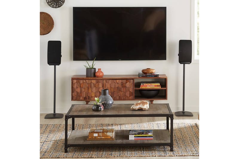 Gulvstander Sanus for Sonos Play:5 Sort - Sort - Møbler - TV borde & mediemøbler - Mediestativ & vægbeslag