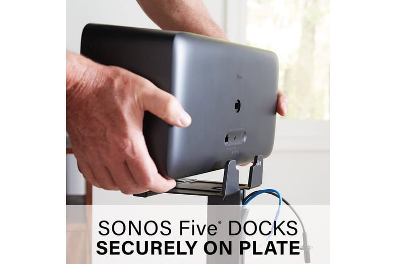 Gulvstander Sanus for Sonos Play:5 Sort - Sort - Møbler - TV borde & mediemøbler - Mediestativ & vægbeslag