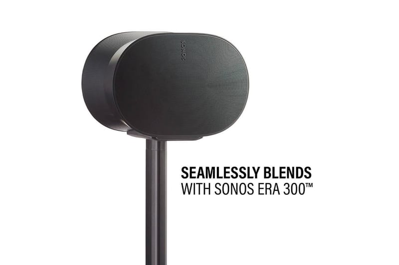 Gulvstander Sanus til Sonos ERA 300 Sort, Fast stativ - Sort, Fast stativ - Møbler - TV borde & mediemøbler - Mediestativ & vægbeslag