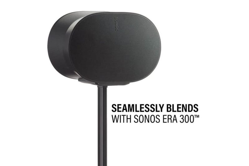 Gulvstander Sanus til Sonos ERA 300 Sort, Justerbart stativ - Sort, Justerbart stativ - Møbler - TV borde & mediemøbler - Mediestativ & vægbeslag
