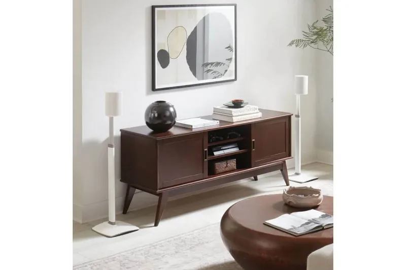 Gulvstativ Sanus til Sonos ERA 100 2 dele - Hvid - Møbler - TV borde & mediemøbler - Mediestativ & vægbeslag