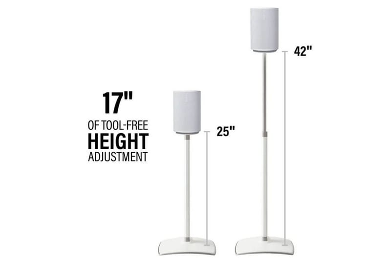 Gulvstativ Sanus til Sonos ERA 100 2 dele - Hvid - Møbler - TV borde & mediemøbler - Mediestativ & vægbeslag