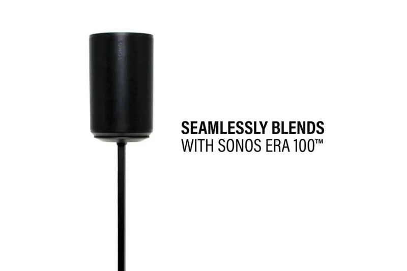 Gulvstativ Sanus til Sonos ERA 100 2 dele - Sort - Møbler - TV borde & mediemøbler - Mediestativ & vægbeslag