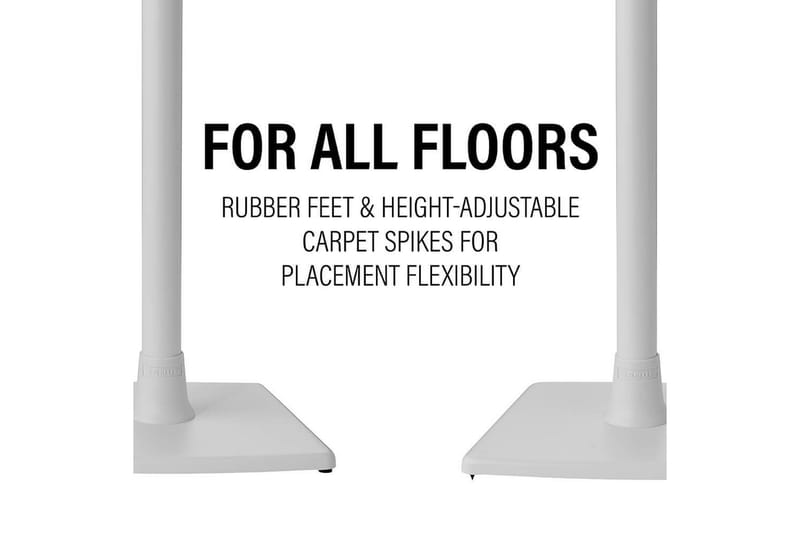 Gulvstativ Sanus til Sonos ERA 100 - Hvid - Møbler - TV borde & mediemøbler - Mediestativ & vægbeslag