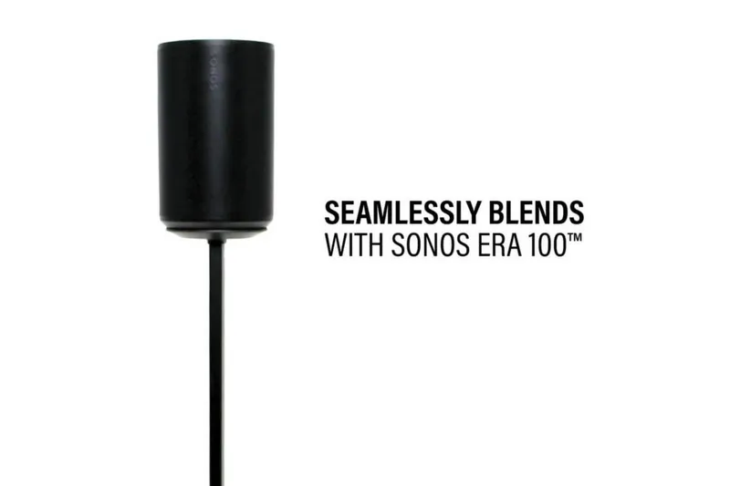 Gulvstativ Sanus til Sonos ERA 100 - Sort - Møbler - TV borde & mediemøbler - Mediestativ & vægbeslag