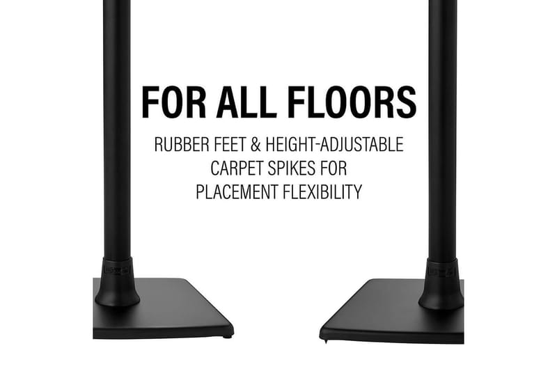 Gulvstativ Sanus til Sonos ERA 100 - Sort - Møbler - TV borde & mediemøbler - Mediestativ & vægbeslag