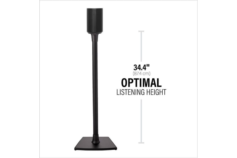 Gulvstativ Sanus til Sonos ERA 100 - Sort - Møbler - TV borde & mediemøbler - Mediestativ & vægbeslag