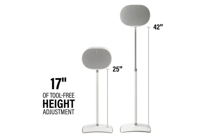 Gulvstativ Sanus til Sonos ERA 300 2 dele - Hvid - Møbler - TV borde & mediemøbler - Mediestativ & vægbeslag