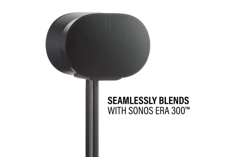Gulvstativ Sanus til Sonos ERA 300 2 dele - Sort - Møbler - TV borde & mediemøbler - Mediestativ & vægbeslag