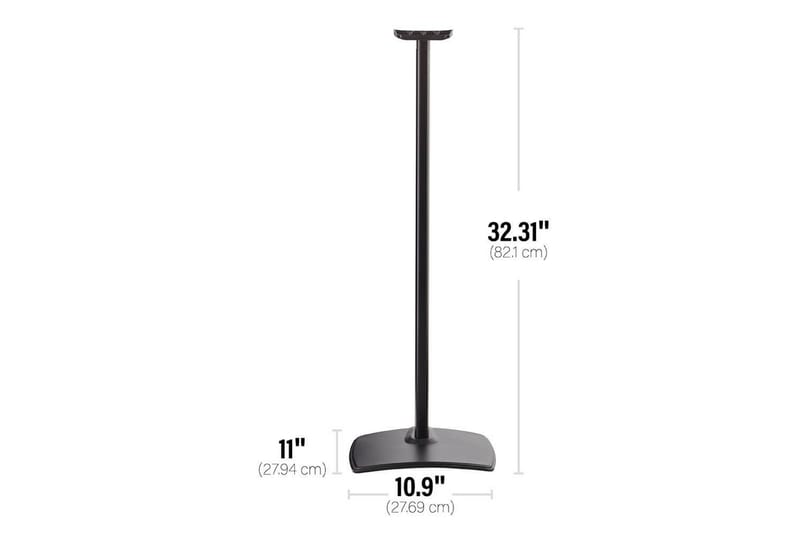 Gulvstativ Sanus til Sonos ERA 300 - Sort - Møbler - TV borde & mediemøbler - Mediestativ & vægbeslag