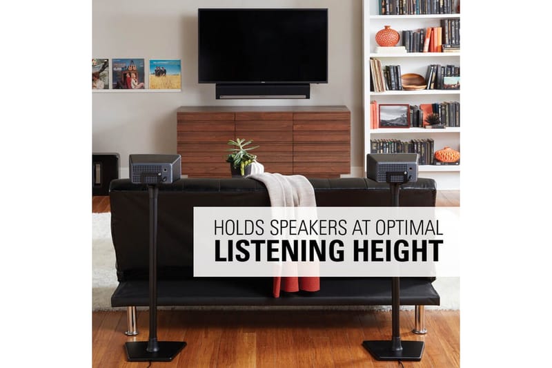 Gulvstativ Sanus til Sonos One SL Play:1 og Play:3 - Sort - Møbler - TV borde & mediemøbler - Mediestativ & vægbeslag