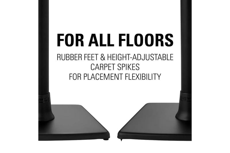 Gulvstativ Sanus til Sonos One SL Play:1 og Play:3 - Sort - Møbler - TV borde & mediemøbler - Mediestativ & vægbeslag