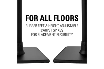 Gulvstativ Sanus til Sonos One SL Play:1 og Play:3 - Sort - Møbler - TV borde & mediemøbler - Mediestativ & vægbeslag
