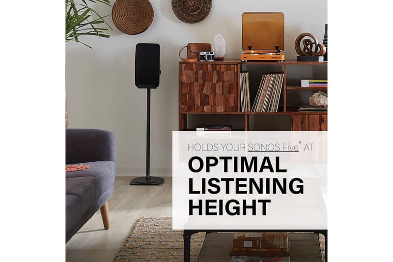 Gulvstativ Sanus til Sonos Play:5 - Sort - Møbler - TV borde & mediemøbler - Mediestativ & vægbeslag