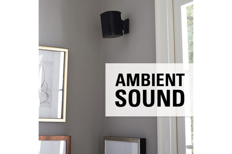 Højttalerbeslag Sanus for Sonos One SL Play:1 og Play:3 Sort - Sort - Møbler - TV borde & mediemøbler - Mediestativ & vægbeslag