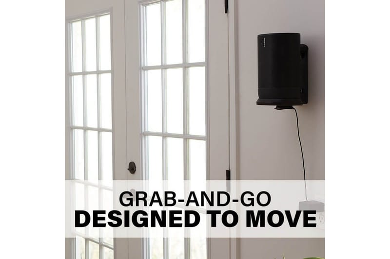 Højttalerbeslag Sanus til Sonos Move - Sort - Møbler - TV borde & mediemøbler - Mediestativ & vægbeslag