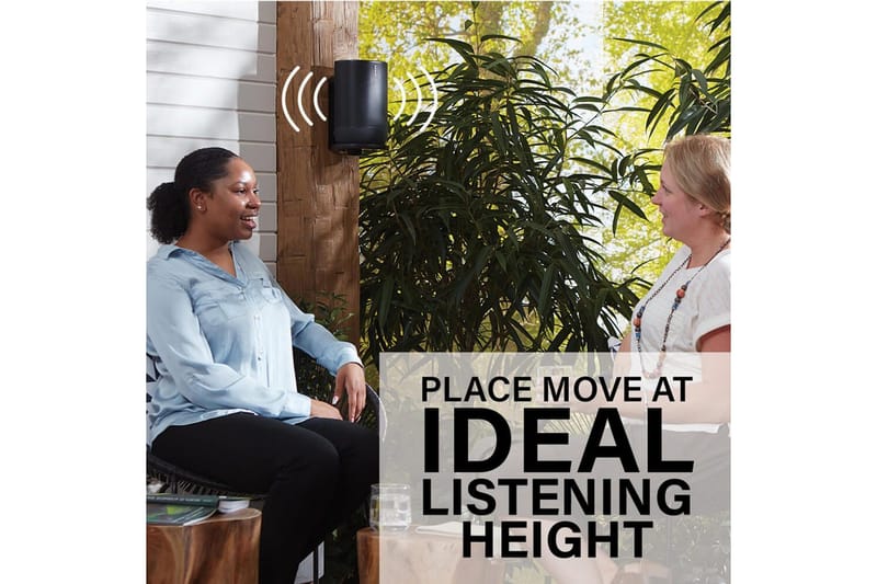 Højttalerbeslag Sanus til Sonos Move - Sort - Møbler - TV borde & mediemøbler - Mediestativ & vægbeslag