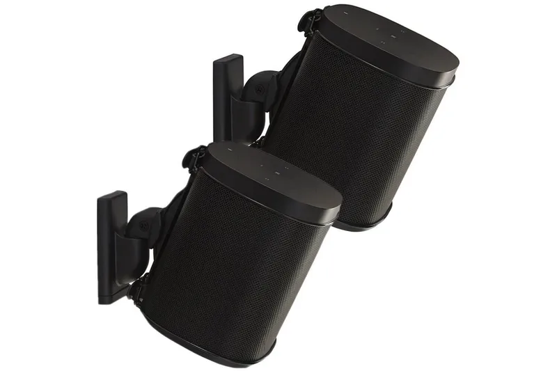 Højttalerbeslag Sanus til Sonos One SL Play:1 og Play:3 - Sort - Møbler - TV borde & mediemøbler - Mediestativ & vægbeslag