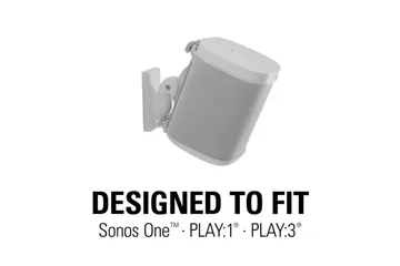 Højttalerbeslag Sanus til Sonos One SL Play:1 og Play:3 - Hvid - Møbler - TV borde & mediemøbler - Mediestativ & vægbeslag