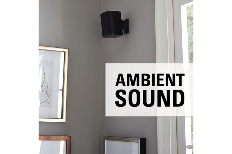 Højttalerbeslag Sanus til Sonos One SL Play:1 og Play:3 - Sort - Møbler - TV borde & mediemøbler - Mediestativ & vægbeslag