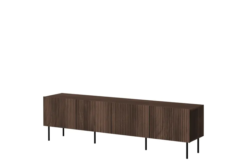 Hammarstrand TV-bænk med opbevaring 201 cm, Valnød