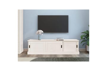 Harry Gulvstående TV-bord 170 cm med Opbevaring i Fyr - Hvid - Møbler - TV borde & mediemøbler - TV-borde