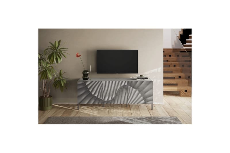 Hawell TV-bord 181 cm - Grå - Møbler - TV borde & mediemøbler - TV-borde