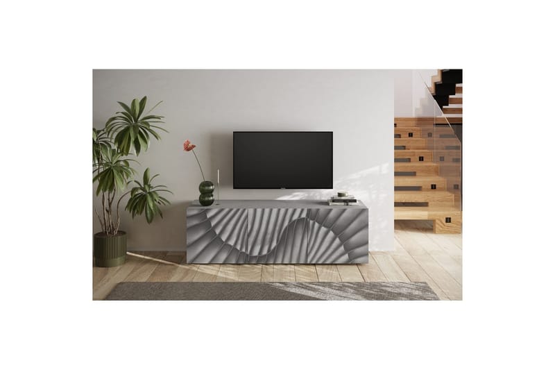 Hawell TV-bord 181 cm - Grå - Møbler - TV borde & mediemøbler - TV-borde