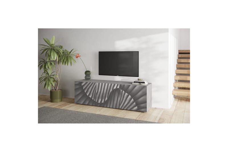 Hawell TV-bord 181 cm - Grå - Møbler - TV borde & mediemøbler - TV-borde