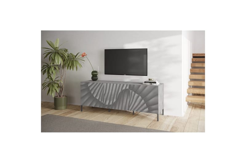 Hawell TV-bord 181 cm - Grå - Møbler - TV borde & mediemøbler - TV-borde