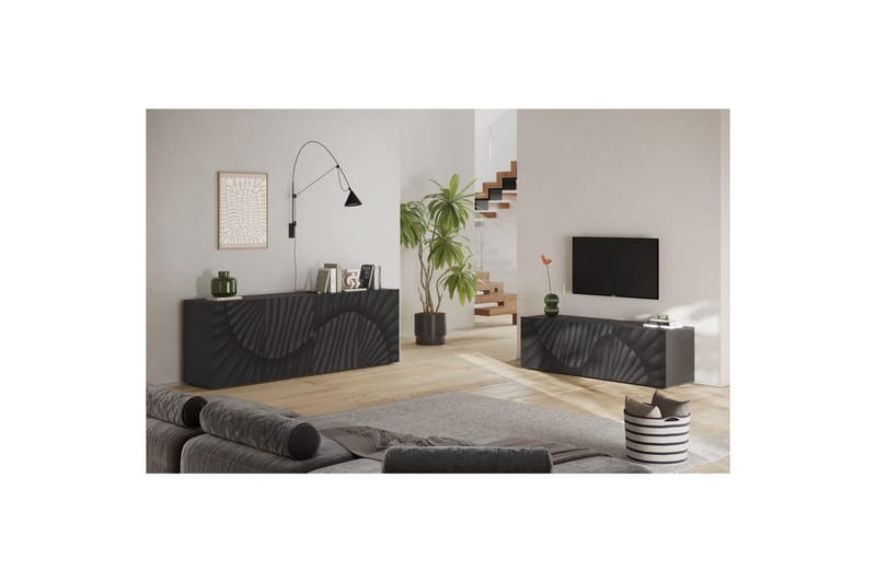 Hawell TV-bord 181 cm - Mørkegrå - Møbler - TV borde & mediemøbler - TV-borde