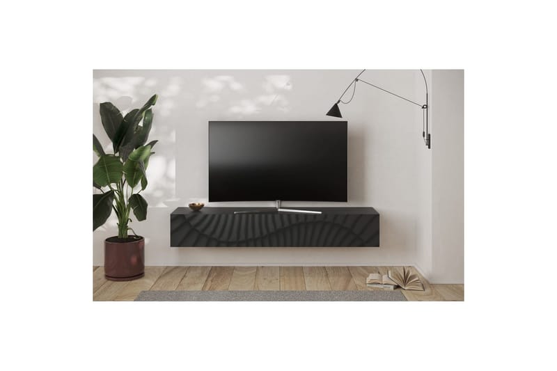 Hawell Væghængt TV-bord 180 cm - Mørkegrå - Møbler - TV borde & mediemøbler - TV-borde