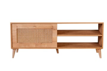 Hazeran Gulvstående Tv-bord 138 cm med Opbevaring i Eg - Brun - Møbler - TV borde & mediemøbler - TV-borde
