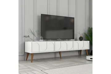 Hazim Tv-bænk 180 cm - Hvid/Valnød - Møbler - TV borde & mediemøbler - TV-borde