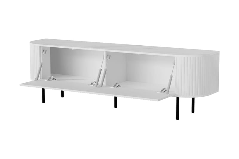 Hemanti TV-bænk 180 cm - Sort - Møbler - TV borde & mediemøbler - TV-borde