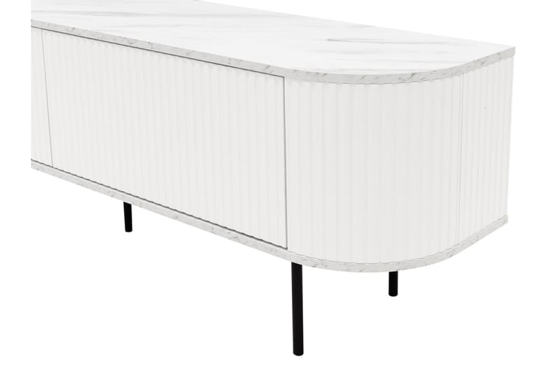 Hemanti TV-bænk 180 cm - Sort - Møbler - TV borde & mediemøbler - TV-borde