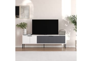 Hew TV-bænk 150 cm - Hvid/Antracit - Møbler - TV borde & mediemøbler - TV-borde