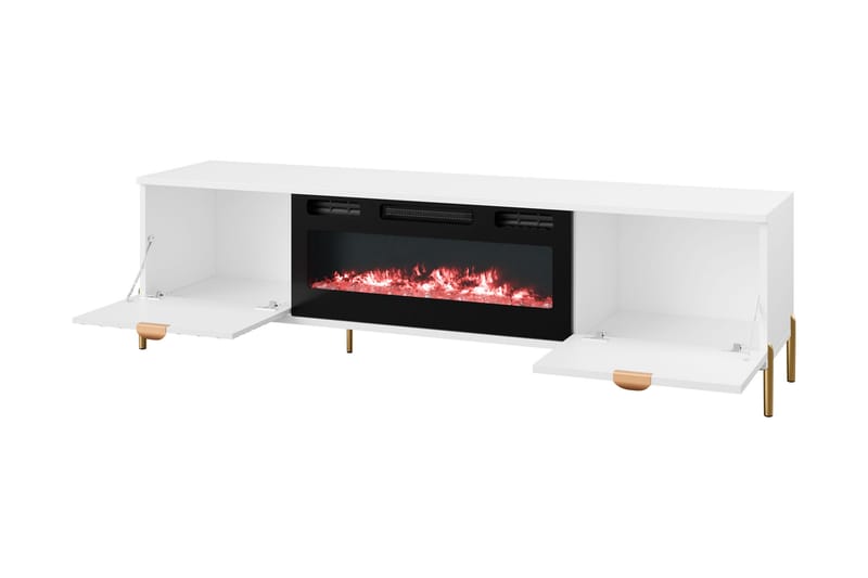 Holmes TV-bænk 180 cm - Hvid - Møbler - TV borde & mediemøbler - TV-borde