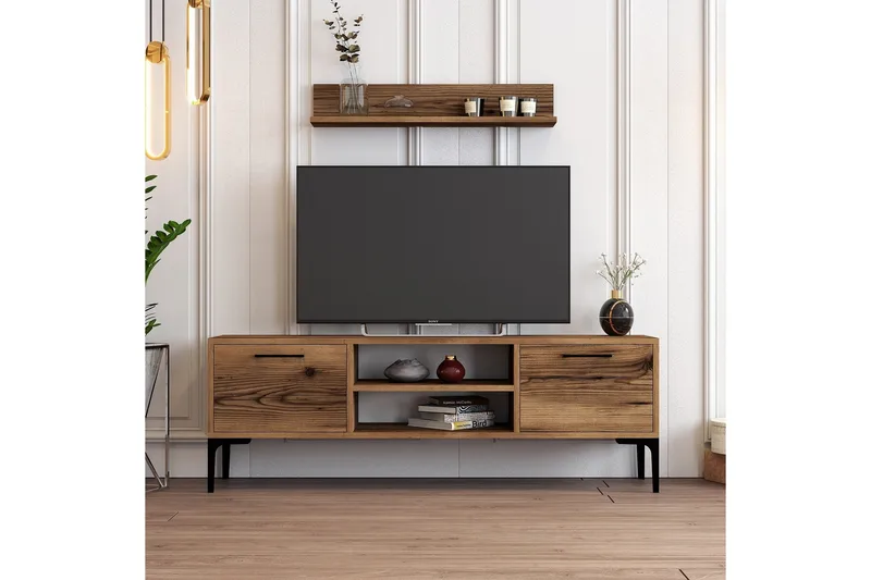Holter Tv-bænk 140 cm, Valnød
