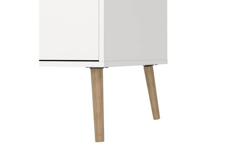 Hostafranc TV-bænk 196 cm - Hvid/Natur - Møbler - TV borde & mediemøbler - TV-borde
